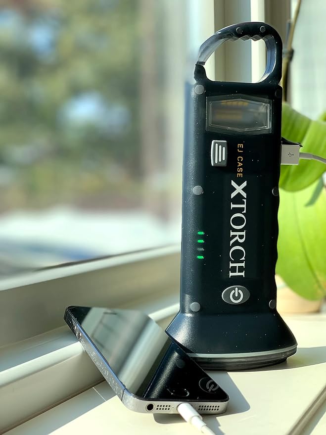 Led Rechargeable Flashlight, Portable Solar Charger - Camping Lantern Flashlight, Solar Lanterns for Power Outages - Hiking Accessories, Solar Emergency Flashlight