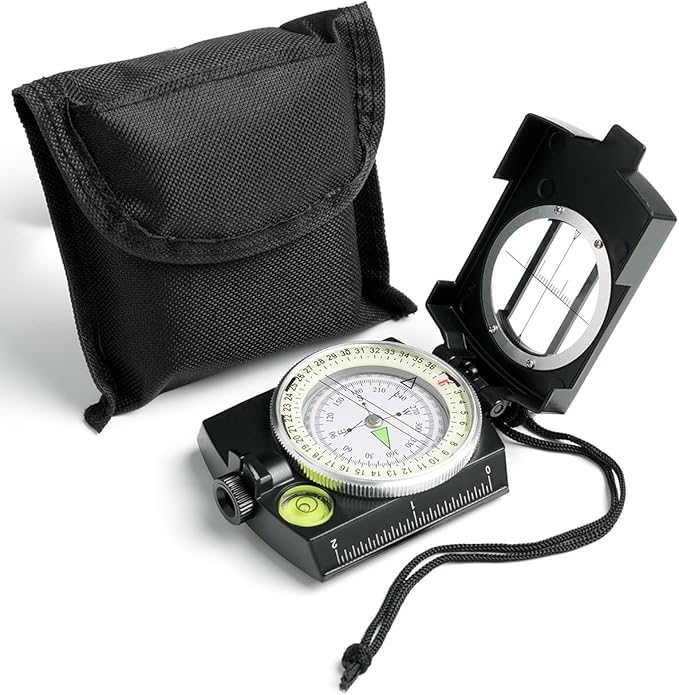 Sportneer Compass Hiking Survival Military Grade Waterproof Boy Scout Compass for Kids Gift Backpacking Camping Hiking Navigation