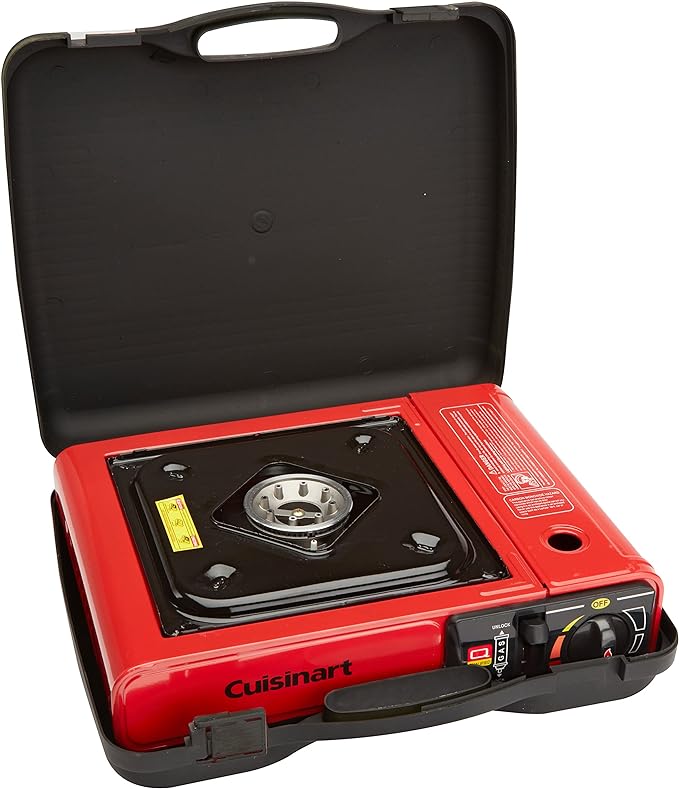 Cuisinart CGG-1050 Portable Butane Camping Stove with Carrying Case - 8,000 BTU Burner - Perfect for Camping and Tailgating 13.4" x 10.9" x 4.35"