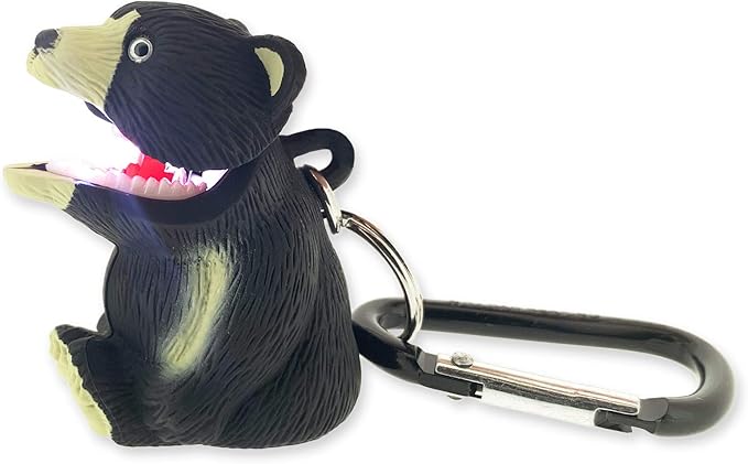 Big Discoveries WildLight Animal Carabiner Flashlight - Fun Mini Keychain Flash Lights for Kids, Nurses, Camping