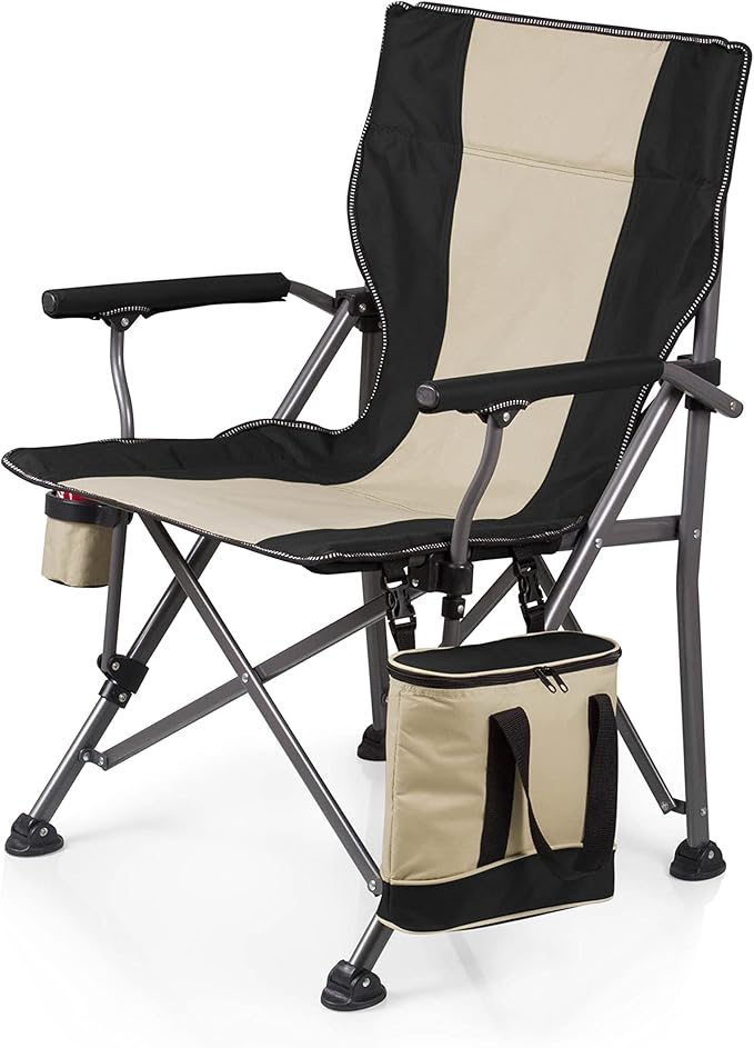 PICNIC TIME NFL Outlander Folding Camping Cooler, Heavy Duty Beach Chair
