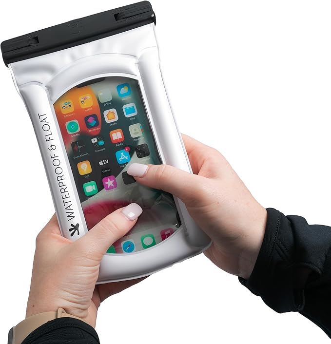 geckobrands Float Phone Dry Bag - Waterproof & Floating Phone Pouch – Fits Most iPhone and Samsung Galaxy Models