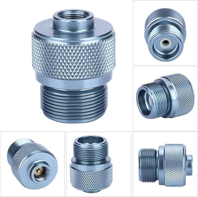 Gas Stove Adapter, Outdoor Equipment Camping Cooking Picnic Barbecue Gas Canister Adapter Convertor Valve
