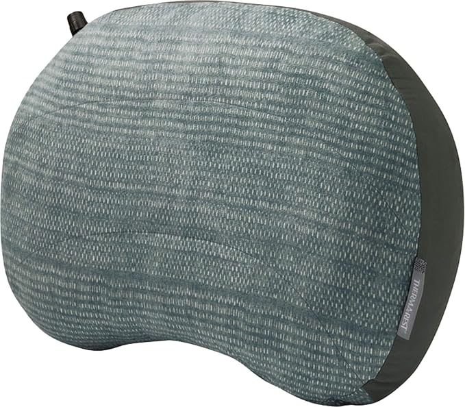Therm-a-Rest Air Head Inflatable Travel Pillow, Large (Pack of 1), Blue Woven
