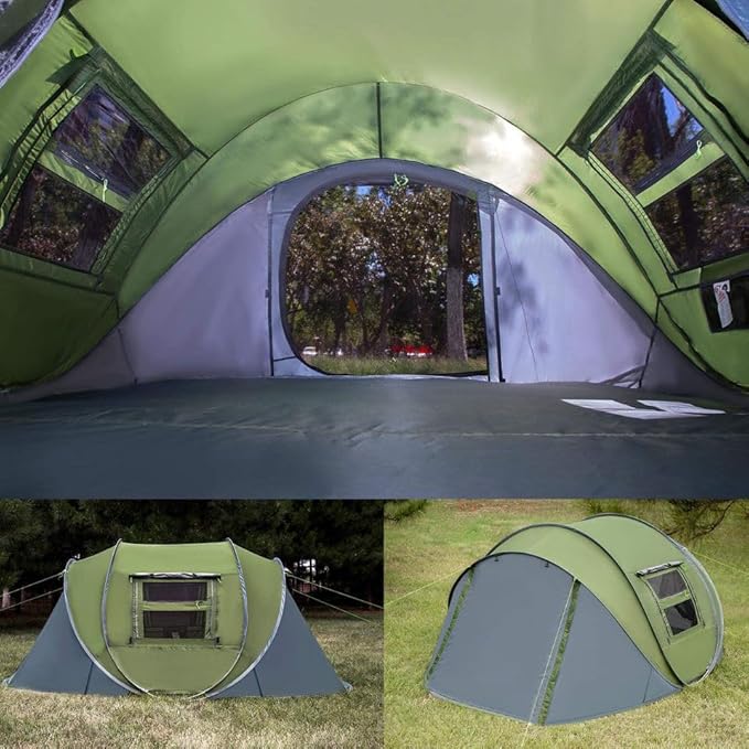 Instant Pop Up Camping Tent, 5-6 Person Tents,Automatic Set Up Tent in 3 Seconds,Waterproof Sunshade Family Tent,Portable Lightweight Dome Tent for Outdoor Camping,Hiking,Travel & Beach
