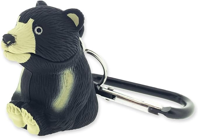Big Discoveries WildLight Animal Carabiner Flashlight - Fun Mini Keychain Flash Lights for Kids, Nurses, Camping