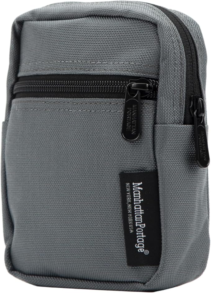 Manhattan Portage Trek Zipper Pouch - Stylish And Functional Travel Organizer 1000D Cordura And Water Resistant (Grey)
