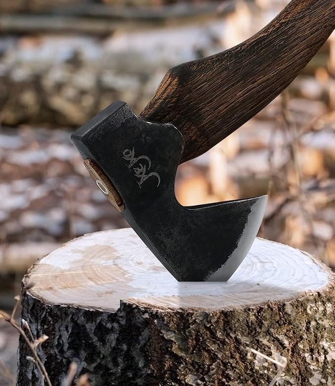 The Artisan - Camping Hatchet - Carving Axe with Sheath -Survival Axe for Wood Splitting and Chopping - Bushcraft Hatchet - Perfect for Outdoor Adventures - Ideal Gift for Men