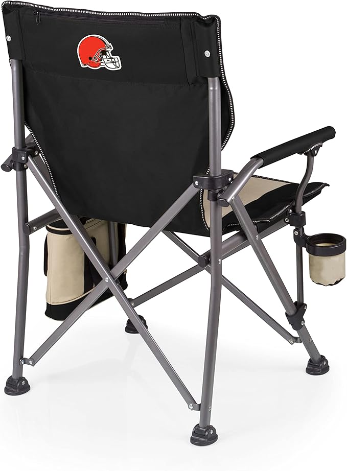 PICNIC TIME NFL Outlander Folding Camping Cooler, Heavy Duty Beach Chair