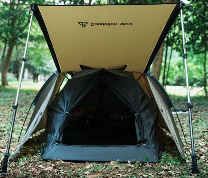Hot Tent with Stove Jack – 4 Season Waterproof & Windproof Shelter for 1–4 People, Lightweight for Camping, Hiking, Hunting & Fishing