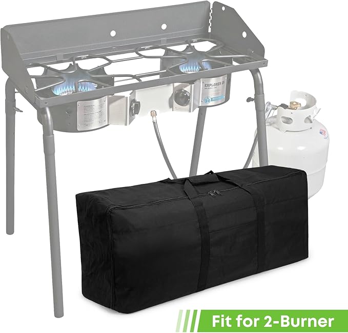 Stanbroil Carry Bag for Camp Chef Explorer 2-burner Camp Stove and Other Camping Stove, 35" x 17", Black