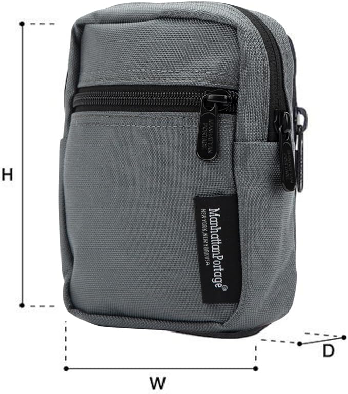 Manhattan Portage Trek Zipper Pouch - Stylish And Functional Travel Organizer 1000D Cordura And Water Resistant (Grey)
