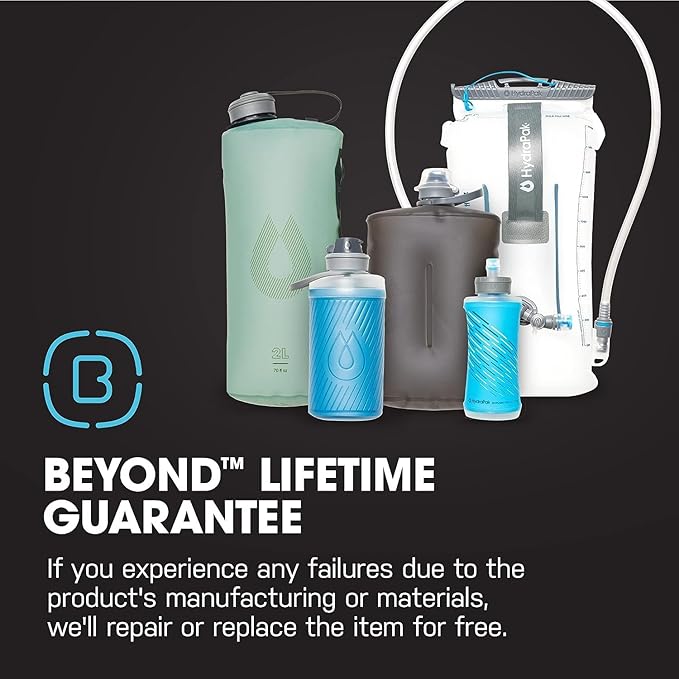 HydraPak Recon - 50% Recycled Plastic Water Bottle, Eco Friendly & BPA Free, Smooth Flow Twist Cap, Easy Carry (500 ml, Confetti)