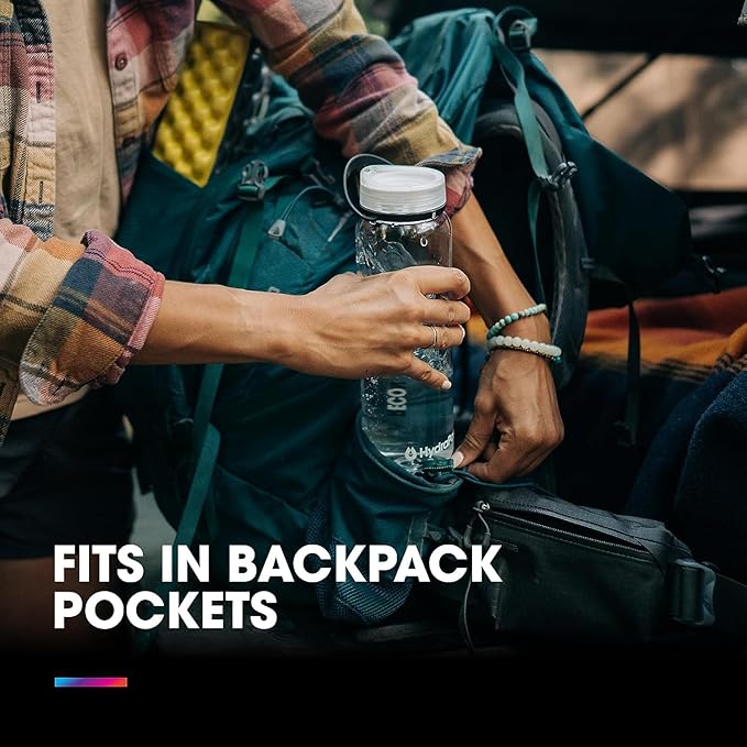 HydraPak Recon - 50% Recycled Plastic Water Bottle, Eco Friendly & BPA Free, Smooth Flow Twist Cap, Easy Carry (500 ml, Confetti)