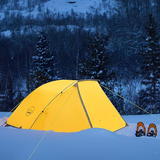 KAZOO 2/4 Person Camping Tent Outdoor Waterproof Family Large Tents 2/4 People Easy Setup Tent with Porch Double Layer