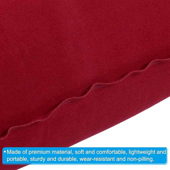 PATIKIL Inflatable Pillow, 3 Pack Ultralight Camping Travel Pillow Desk Rest Neck Support for Hiking Backpacking Office, Red