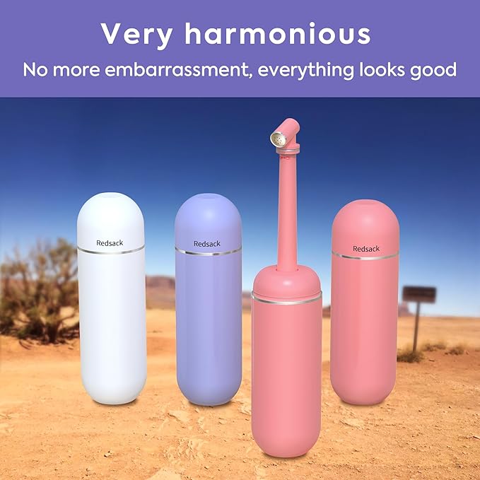 Portable Bidet Peri Bottle for Women Travel Men Personal Bidet Handheld Bidet (Pink)
