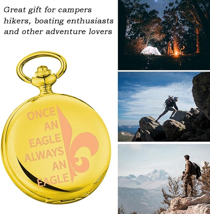 TGBJE Scout Gift Scout Court of Honor Gift Once an Always an Boating Compass Scout Ceremony Gift
