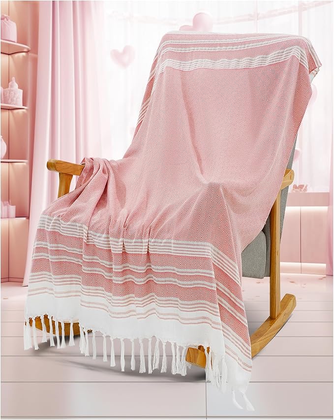 Pink Throw Blanket Bedroom Decoration Living Room Accessories Sofa Couch Cover Chair Apartment Essential Aesthetic Flamingo Unicorn Cute Princess Hot Pink Teen Kawaii Clean Girls Student Nursery Decor