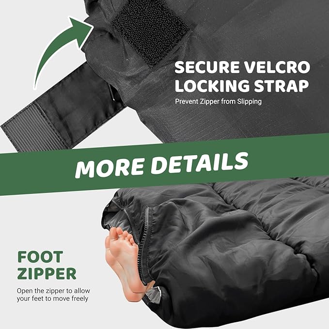 KINGROCK Sleeping Bags for Adults Backpacking Lightweight Waterproof- Cold Weather Sleeping Bag
