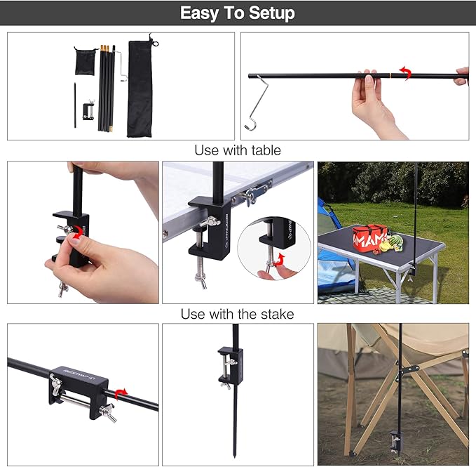 REDCAMP Collapsible Lantern Stand for Camping