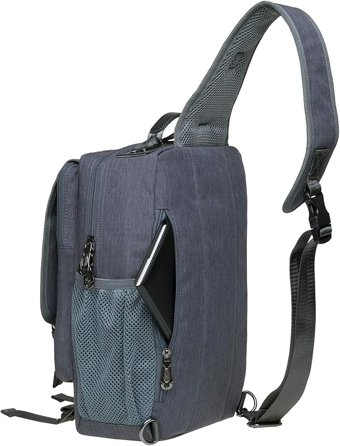 KAUKKO Canvas Messenger Bag Cross Body Shoulder Sling Backpack Travel Hiking Chest Bag