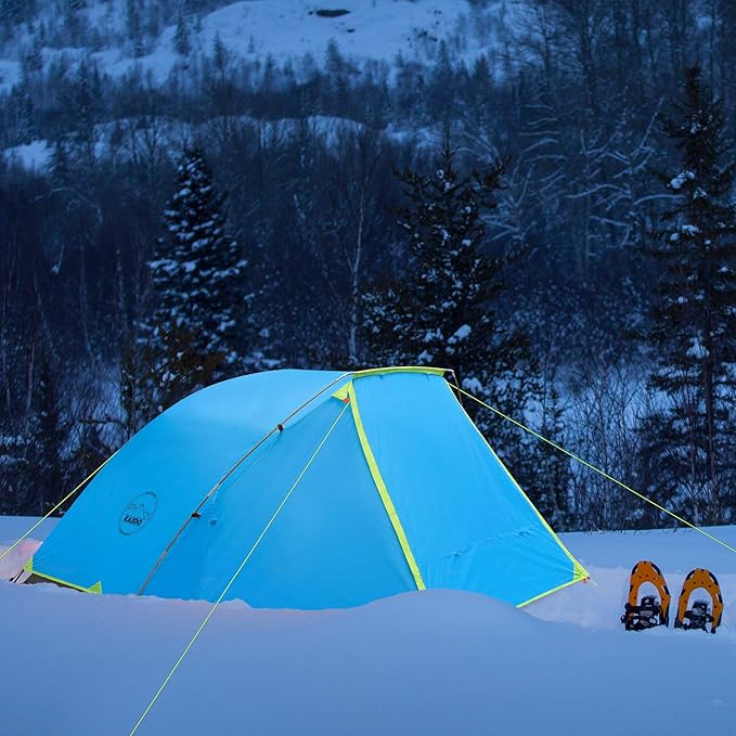 KAZOO 2/4 Person Camping Tent Outdoor Waterproof Family Large Tents 2/4 People Easy Setup Tent with Porch Double Layer