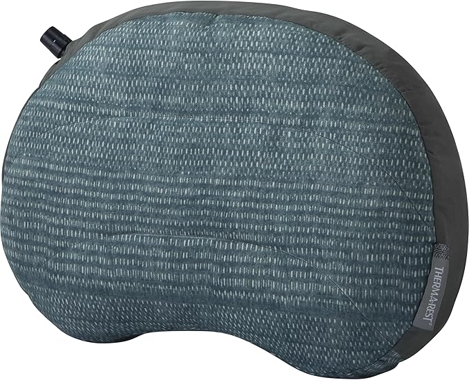 Therm-a-Rest Airhead Camping and Travel Pillow, Large-12 x 18 Inches, Blue Woven