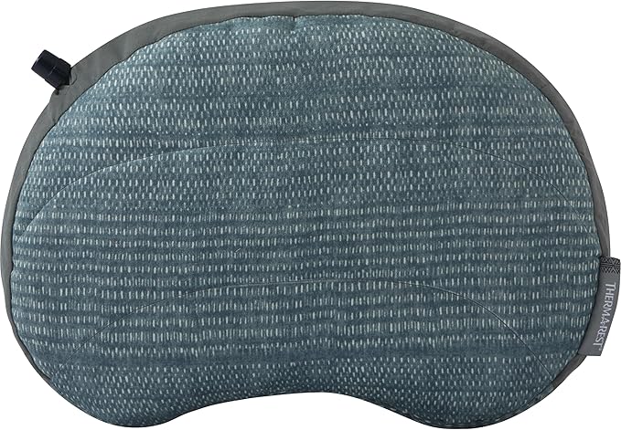 Therm-a-Rest Airhead Camping and Travel Pillow, Large-12 x 18 Inches, Blue Woven