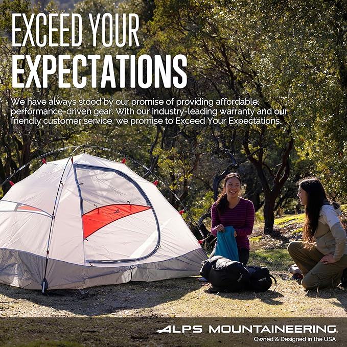 ALPS Mountaineering Taurus 4-Person Tent - Gray/Red