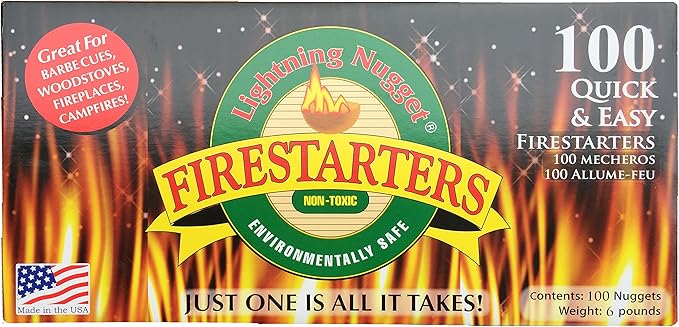 N100SEB Super Economy Box Fire Starter , Tan Brown, 100 Count (Pack of 1)