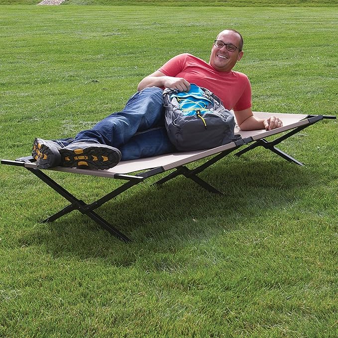 Coleman Trailhead II Folding Cot, Camping Bed with Easy Setup & Takedown, Supports Adults up to 6ft 2in or 300lbs