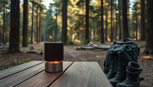 Portable Mini Bonfire – Compact, smokeless campfire in a can for camping, beach, and backyard use.