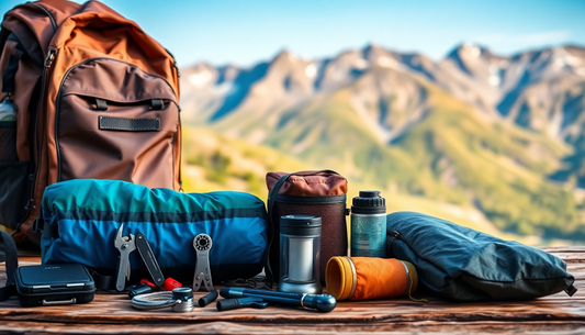 Top camping accessories for outdoor adventure including chairs, stoves, lanterns, and multi-tools.