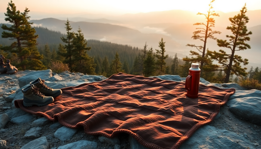 Best camping blanket for outdoor adventure, providing warmth and comfort.