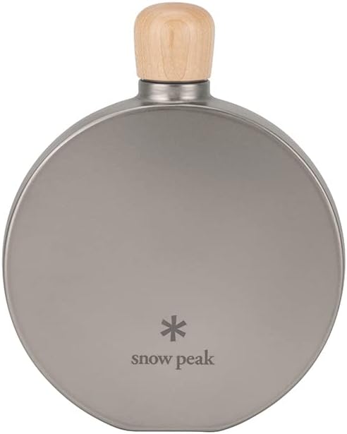 Snow Peak Titanium Flask, preserves liquor's taste