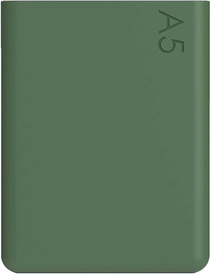 memobottle A5 (Moss Green) Bundle - 25oz (750ml) - Bottle, silicone sleeve & lid |Slim Water Bottle for Bags, Beside Books & Laptops | BPA Free Tritan | Modern & Minimalist