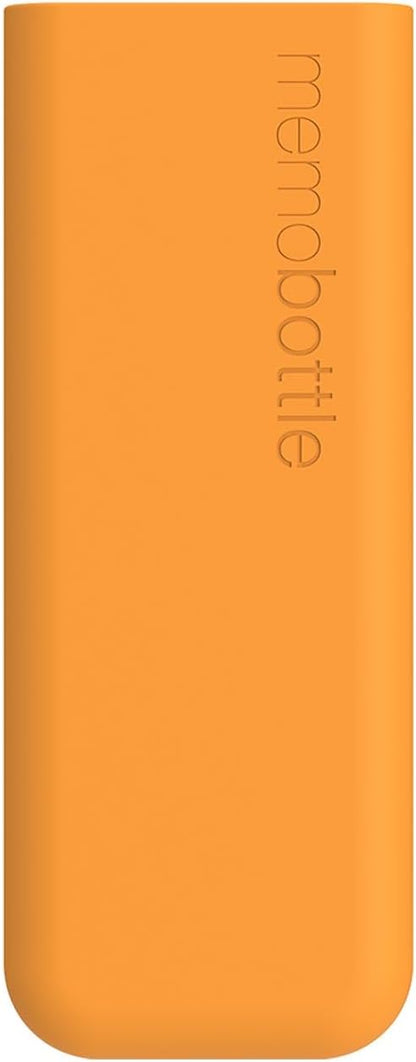 memobottle SLIM (Mandarin) Bundle - 15oz (450ml) - Bottle, silicone sleeve & lid | Sleek, Slim & Flat Water Bottle for Bags & Laptops | BPA Free Tritan | Modern, Minimalist | Ideal for Daily Use