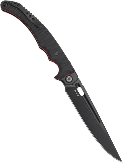 HOKC NOKS EDC camping folding knife Avatar-M | 334-709404, Black, Red