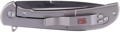 Al Mar Knives Ultralight Hawk 2.75" Blade Titanium Handle Folding Knife, Titanium