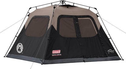 Coleman Instant Tent with 1-Minute Setup, 6-Person Tent with Pre-Attached Poles, Air Vent, & Carry Bag