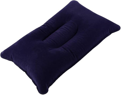 Dioche Portable Air Inflation Pillow, Soft PVC Pillow for Outdoor Travel Camping Hiking Sleeping