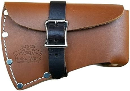 Helko Werk Leather Axe Sheath - Genuine Leather Sheath for Double Bit Axes Leather and Hatchet Cover and Axe Cover