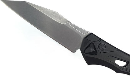 HUAAO Assisted Opening Knife, Pocket Knife with 3.4’’ 8Cr13Mov Steel Blade Aluminum Handle, EDC Camping Folding Knife with Clip for Hunting Fishing