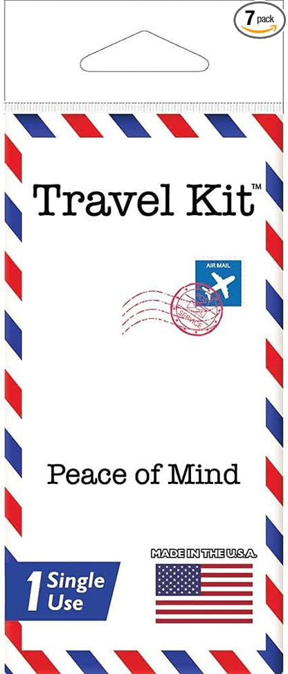 Travel Kit Single Use Traveling Kit with Tooth Brush & Paste, Compressed Towel, Comb, Skin Lotion, Antiseptic Wipe, Wet Wipe & Hand Sanitizer - 5 Units