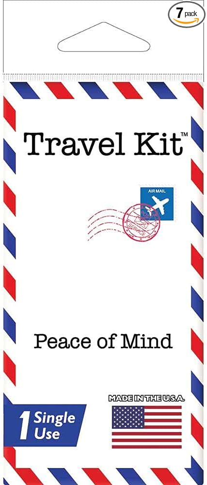 Travel Kit Single Use Traveling Kit with Tooth Brush & Paste, Compressed Towel, Comb, Skin Lotion, Antiseptic Wipe, Wet Wipe & Hand Sanitizer - 5 Units