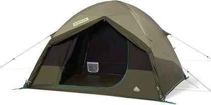 Kelty Daydreamer 4P + 6P Camping Tent, Blackout Fabric, Interior Light Diffusing Gear Loft, Standing Height, PFAS Free