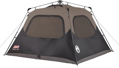 Coleman Instant Tent with 1-Minute Setup, 6-Person Tent with Pre-Attached Poles, Air Vent, & Carry Bag