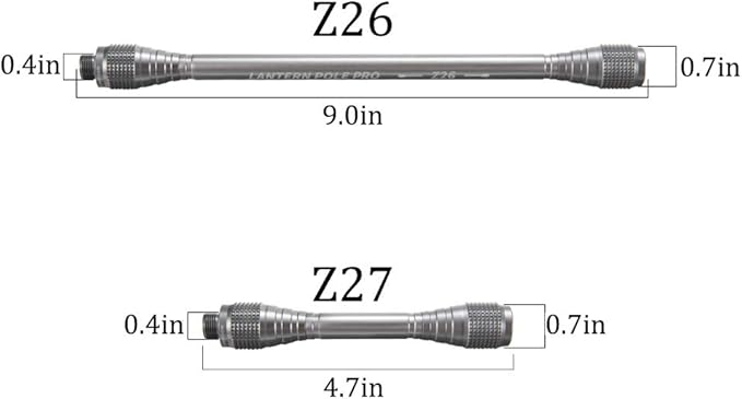Campingmoon Camping Gas Lanterns Extension Tube, Butane Gas Torch Gas Lamp Extender Pole, Gas Tank Converter Extension Rod