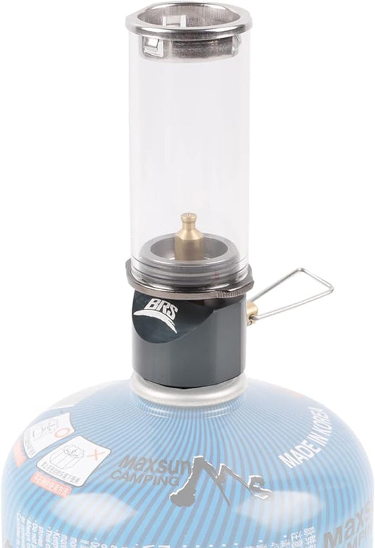 BRS Propane Lantern Gas Lamp Portable Outdoor Dreamlike Candle Lantern Camping Tent Lantern Glass Mantle Lantern BRS-55